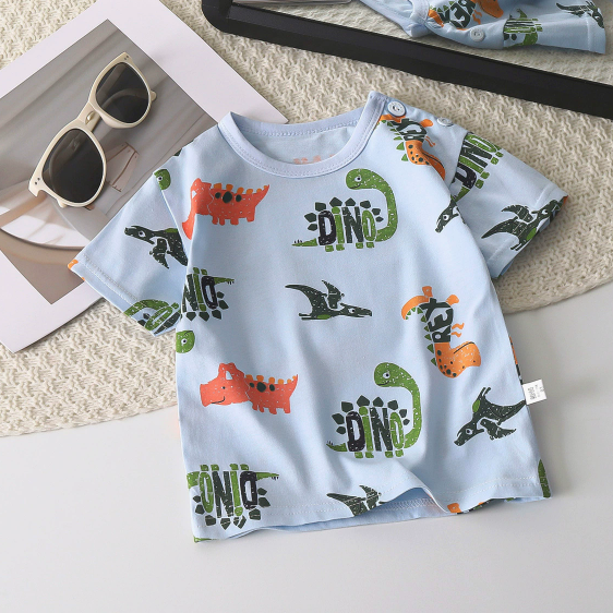 T-Shirt mit Dino- Print