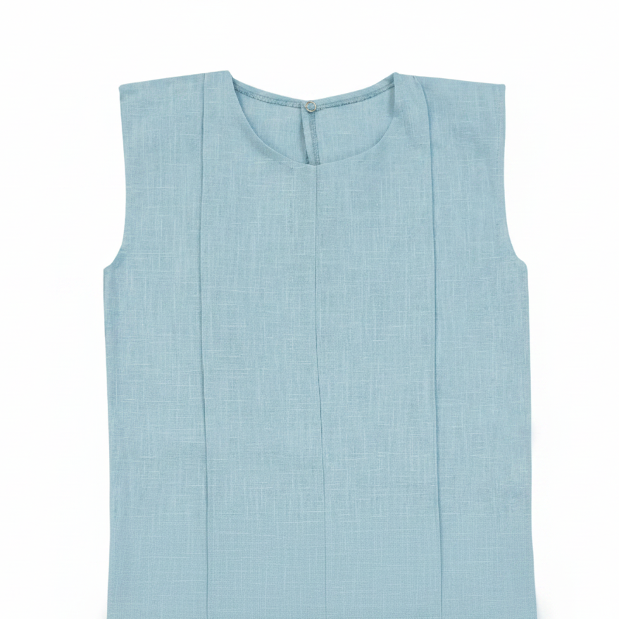 Ramie Kinder Overall Blau – 100% Naturfaser