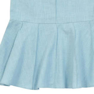 Ramie Kinder Kleid Blau – 100% Naturfaser