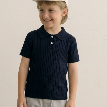 Polo Strickshirt