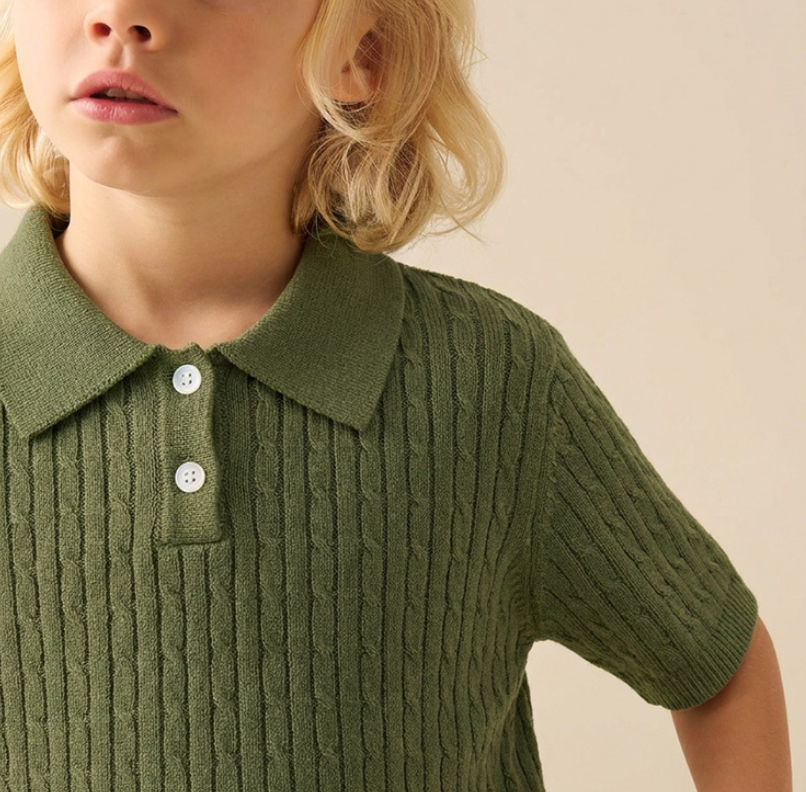 Polo Strickshirt