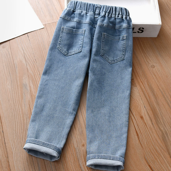 Jeans mit Cartoon Muster
