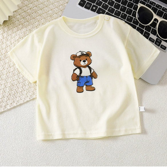 T-Shirt mit Teddy-Print