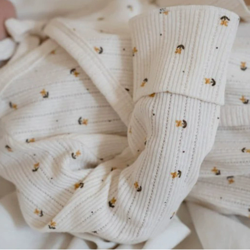 Baby-Strampler mit Blumen-Print