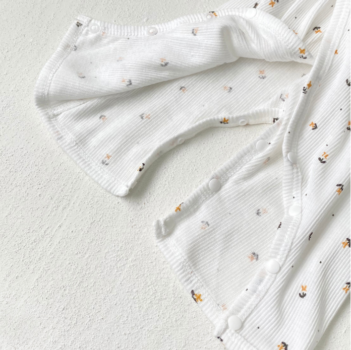 Baby-Strampler mit Blumen-Print