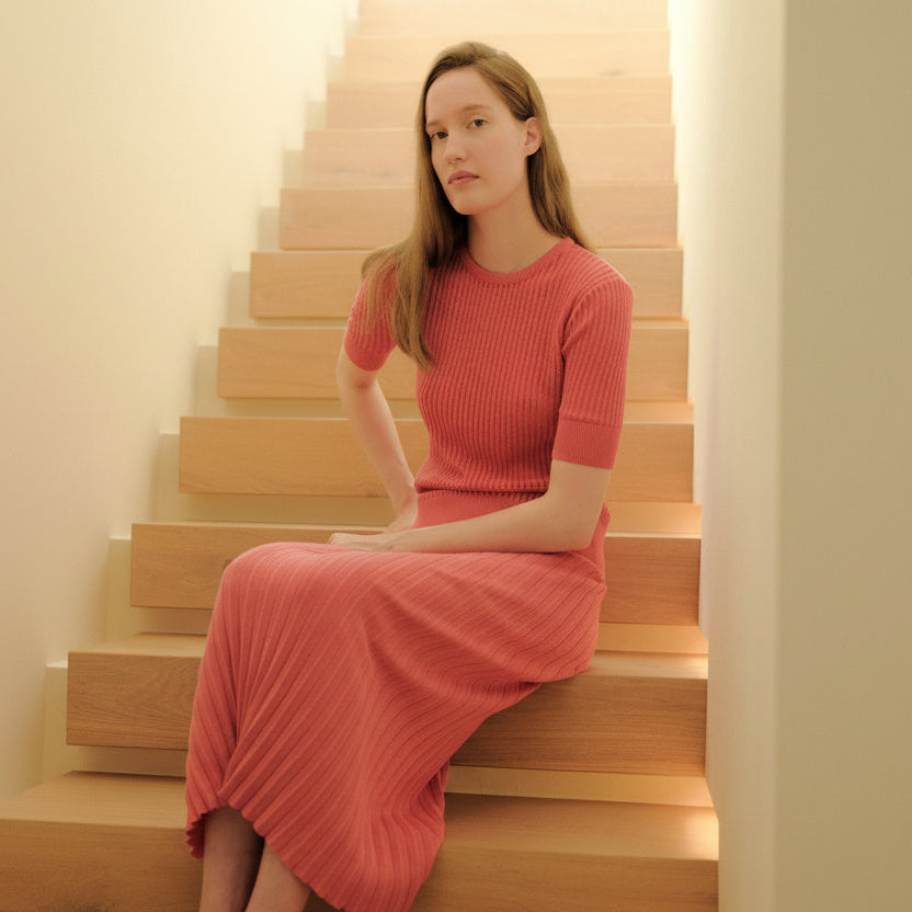 Fine Cotton T-shirt with Micro Pointelle-7