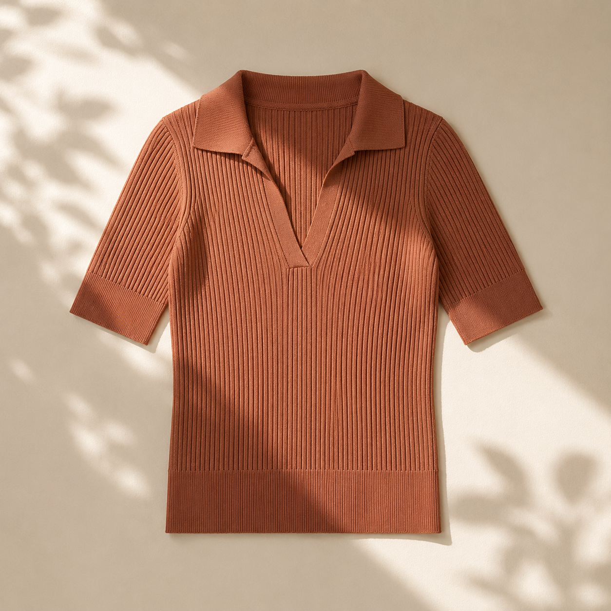 Baumwoll Poloshirt Damen Mikro-Pointelle Vale