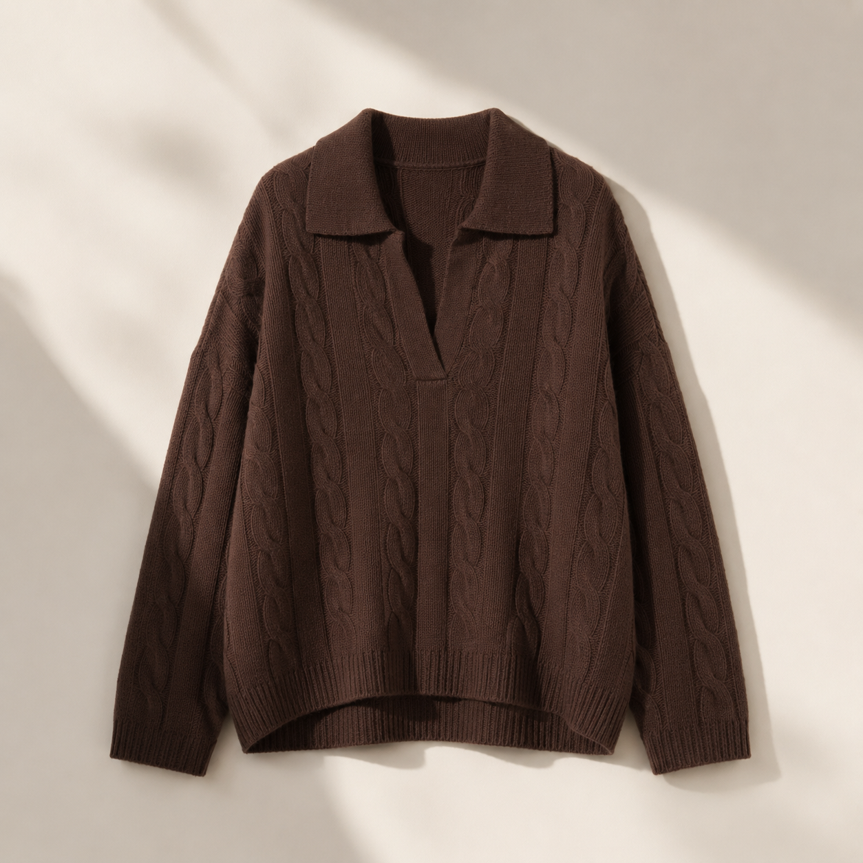 Kaschmir Pullover mit Kragen Zaya