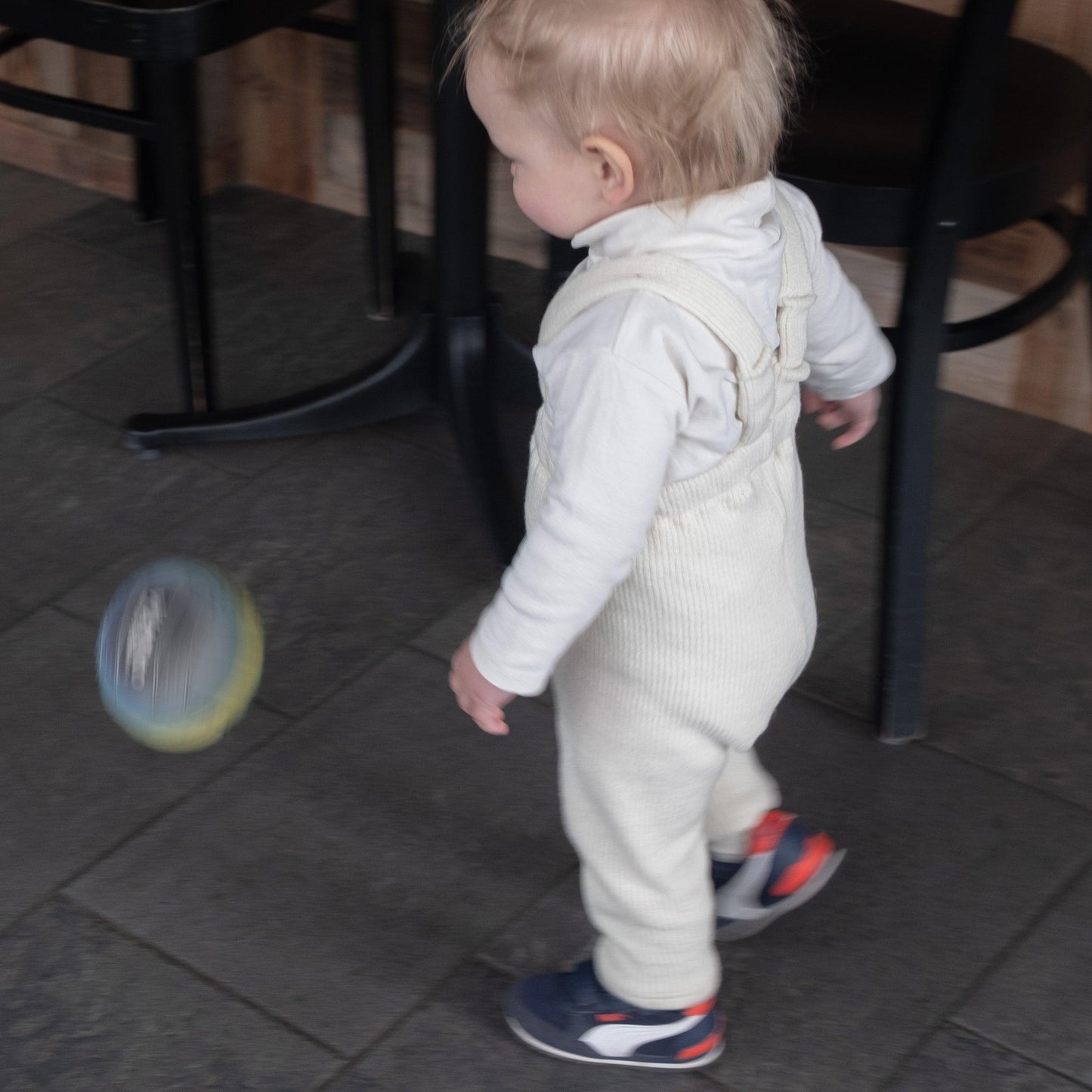 Linen Pants with Suspenders - Beige-2