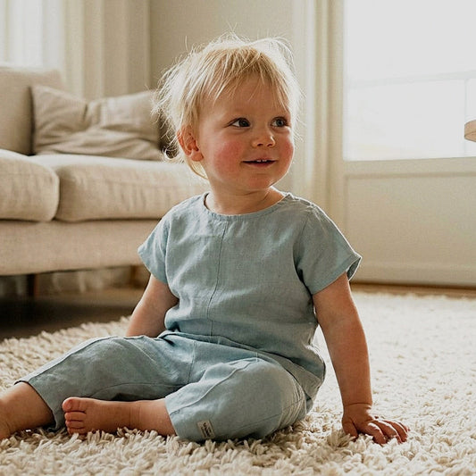 Ramie Kinder Set Blau – 100% Naturfaser